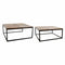 Set van 2 tafels DKD Home Decor Bruin Zwart 90 x 90 x 40 cm