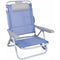 Klapstoel met Hoofdsteun Blauw 80 x 65 x 45 cm Voor meerdere posities
