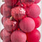 Kerstballen Rood 5 x 5 x 5 cm (40 Stuks)