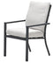 Garden Impressions - Sergio dining fauteuil carbon black/desert sand