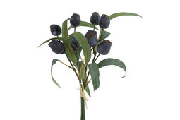 Decostar - Kunstbloem olijfboom kunststof 37x15x15 cm olijf 1 stuk