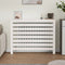 Radiatorombouw 108,5x19x84 cm massief grenenhout wit