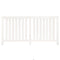 Radiatorombouw 169x19x84 cm massief grenenhout wit