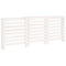 Radiatorombouw 210x21x85 cm massief grenenhout wit