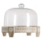 Taartplateau Natuurlijk Kristal Mangohout 31 x 31 x 24 cm