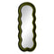 Wandspiegel Groen Franela Hout Kristal Verticaal 60 x 4 x 160 cm