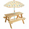 Picknicktafel Fun House Fruity's 53 x 95 x 75 cm Parasoll