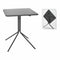 Vouwtafel Ambiance x99001620 Donker grijs 58 x 58 x 70 cm