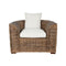 Leunstoel Home ESPRIT Natuurlijk Donkerbruin 100 x 85 x 68 cm