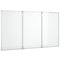 Whiteboard magnetisch inklapbaar 180x100x1,7 cm aluminium