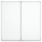 Whiteboard magnetisch inklapbaar 100x100x1,7 cm aluminium