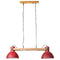 Hanglamp 25 W E27 85x28x109 cm verweerd rood