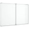 Whiteboard magnetisch inklapbaar 120x80x1,7 cm aluminium