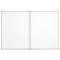 Whiteboard magnetisch inklapbaar 120x80x1,7 cm aluminium