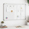 Whiteboard magnetisch 80x50x1,7 cm aluminium