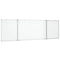 Whiteboard magnetisch inklapbaar 160x60x1,7 cm aluminium