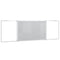 Whiteboard magnetisch inklapbaar 160x60x1,7 cm aluminium