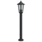Vloerlamp voor buiten 80 cm roestvrijstaal zwart