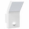 Buitenwandlampen 2 st LED met sensors gegoten aluminium wit