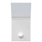 Buitenwandlampen 2 st LED met sensors gegoten aluminium wit