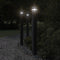 Vloerlamp voor buiten met stopcontact 110 cm aluminium zwart
