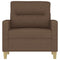Fauteuil 60 cm stof bruin