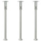 Vloerlamp voor buiten 3 st 100 cm roestvrij staal zilverkleurig