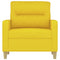 Fauteuil 60 cm stof lichtgeel