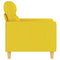 Fauteuil 60 cm stof lichtgeel
