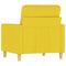 Fauteuil 60 cm stof lichtgeel