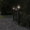 Vloerlampen voor buiten 3 st met sensor 110 cm aluminium zwart