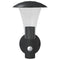 Buitenwandlamp met sensor roestvrij staal zwart