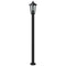 Vloerlamp voor buiten 120 cm roestvrijstaal zwart