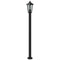 Vloerlamp voor buiten 3 st 120 cm roestvrijstaal zwart