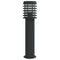 Vloerlamp voor buiten 60 cm roestvrij staal zwart