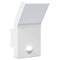 Buitenwandlamp LED met sensors gegoten aluminium wit