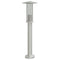 Buitenvloerlamp 60 cm roestvrijstaal zilverkleurig