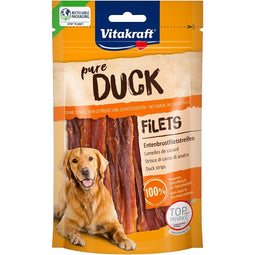VITAKRAFT Pure Duck Fillets - traktatie voor hond - 80g