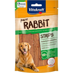VITAKRAFT Pure Rabbit Strips - traktatie voor hond - 80g