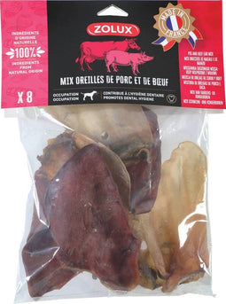 ZOLUX Beef and pork ear - kauwstaaf voor hond - 200g