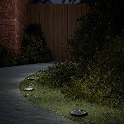 Grondlampen 12 st solar met grondpennen warmwit