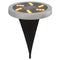 Grondlampen 12 st solar met grondpennen warmwit