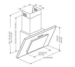 Akpo WK-4 Nero Line Eco 50 Muurmontage Zwart