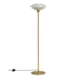 DL31 floor lamp opal/brass