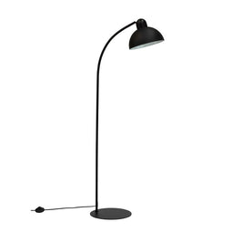 Eric black floor lamp flat base
