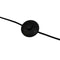 Eric black floor lamp flat base