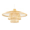 Plafondlamp DKD Home Decor Natuurlijk Bamboe 50 W 40 x 40 x 17 cm