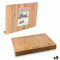 Bamboe Snijplank voor het Aanrecht Quttin 88909 (35 x 25 x 1,2 cm) Bamboe (8 Stuks)