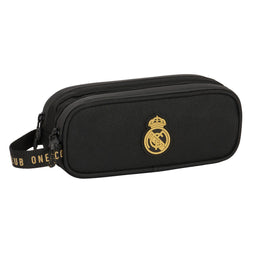 Pennenetui met 2 vakken Real Madrid C.F. Zwart 21 x 8 x 6 cm