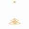 Plafondlamp DKD Home Decor 50 x 50 x 22 cm Lichtbruin Bamboe 50 W